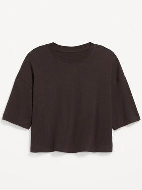 Cropped Short Sleeve Boxy Tee